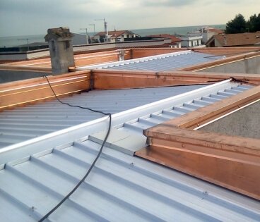 Coperture in rame zinco e titanio